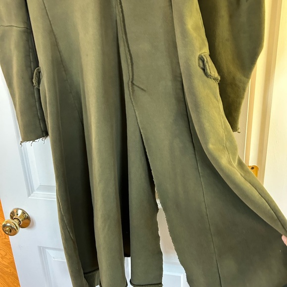Rundholz dip Olive Green 100% cotton Women's Coat - Picture 3 of 4